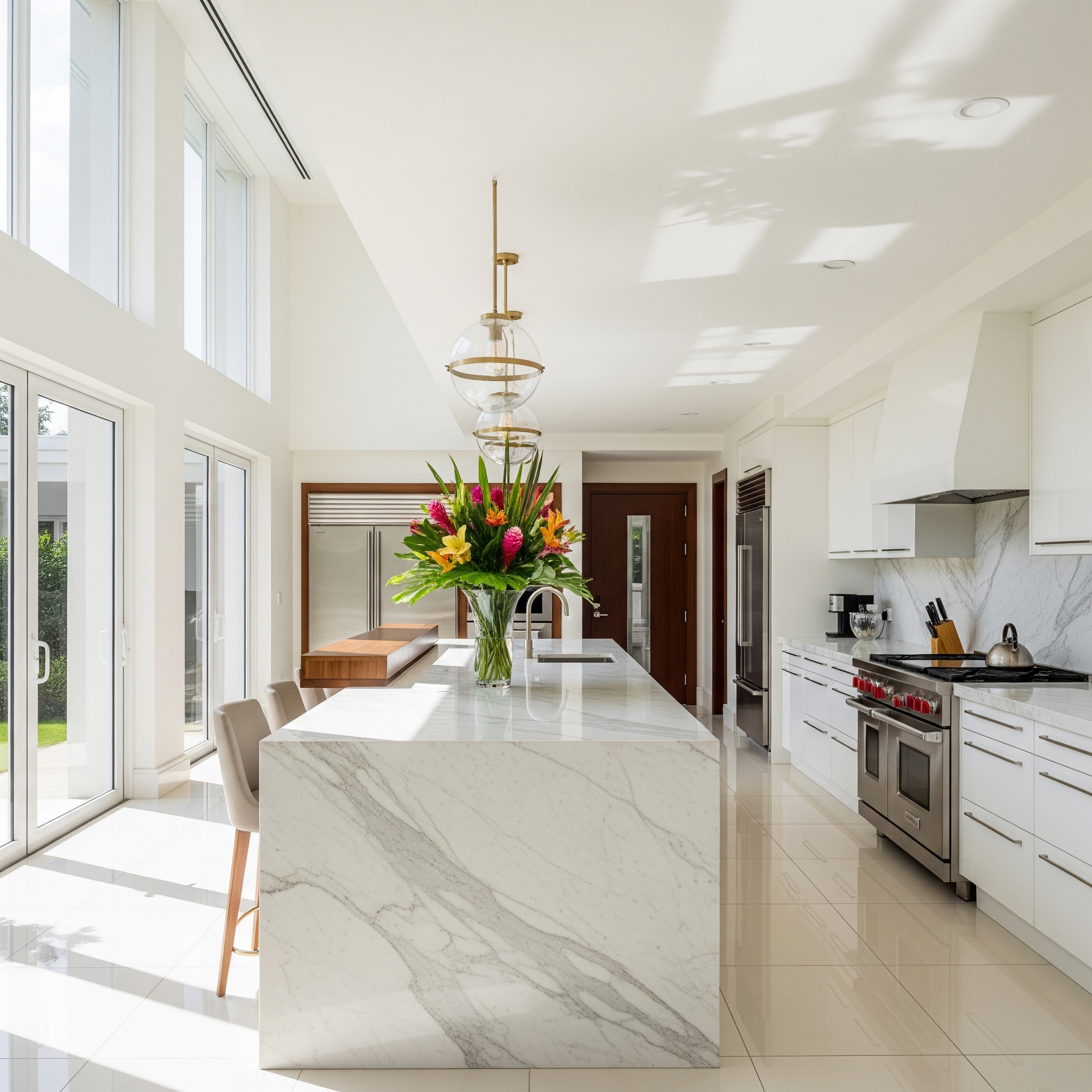 A pristine office space after professional cleaning